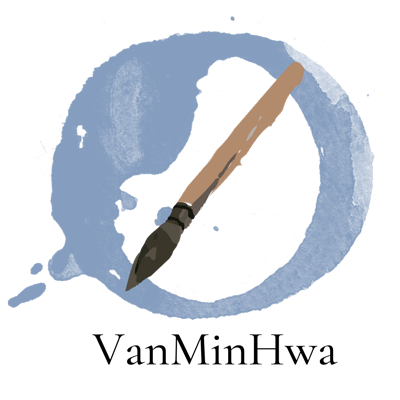 vanminhwa colour paintbrush stroke logo
